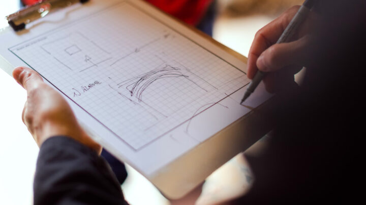 Engineers redesigning plans